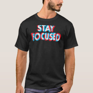 T-shirt Rétro Concentré Sur Les Hommes Femmes Enfants Séjo