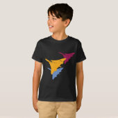 T-shirt Rétro conception de vol d'aviation d'avion de (Devant entier)