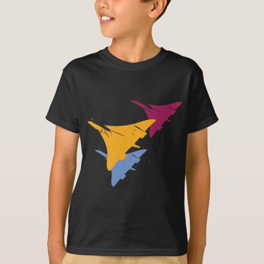 T-shirt Rétro conception de vol d'aviation d'avion de (Devant)
