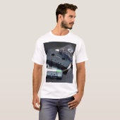 T-shirt rétro conception des années 80 - bandes de (Devant entier)