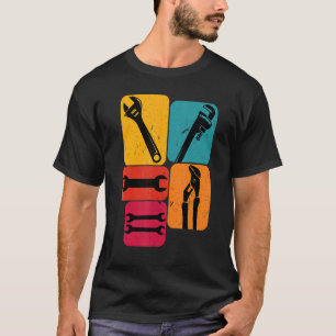 T-shirt Rétro Conception des clés mécaniques