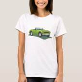 T-shirt Retro Convertible Green Car (Devant)