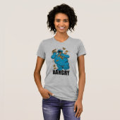 T-shirt Retro Cookie Monster | Faim préhistorique (Devant entier)