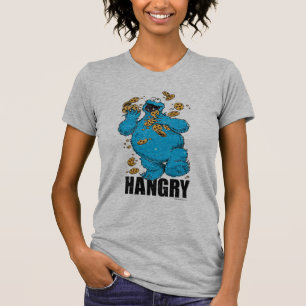 T-shirt Retro Cookie Monster   Faim préhistorique
