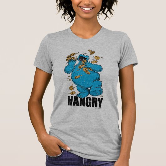 T-shirt Retro Cookie Monster | Faim préhistorique (Devant)