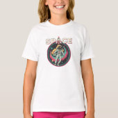 T-shirt Retro Cosmic Astronaut Space Art (Devant)