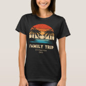 T-shirt Retro coucher de soleil vacances en famille Groupe (Devant)