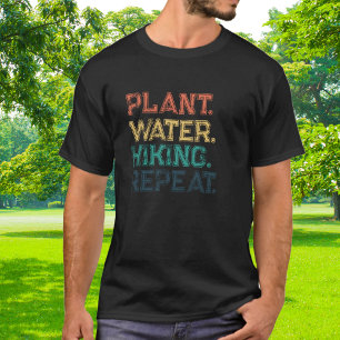 T-shirt Rétro Couleurs Vintages Plante Randonnée d'eau Rép