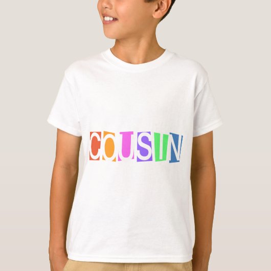 T-shirt Retro Cousin (Devant)