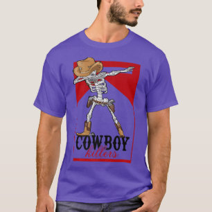 T-shirt Retro Cowboy Skeleton Killer Skeleton Western Coun