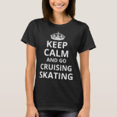 T-shirt Retro Cruising Skater 'Keep Calm and Go Cruising S (Devant)