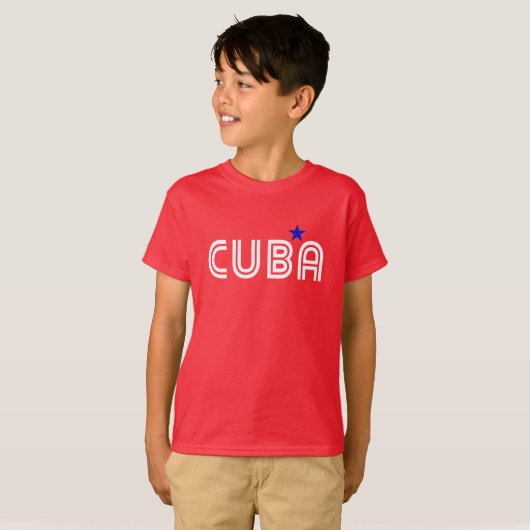 T-shirt rétro Cuba (Devant entier)