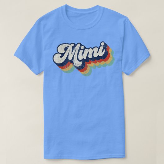 T-shirt Rétro Cute Mimi pour grand-mère Meilleur Mimi Ever (Design devant)