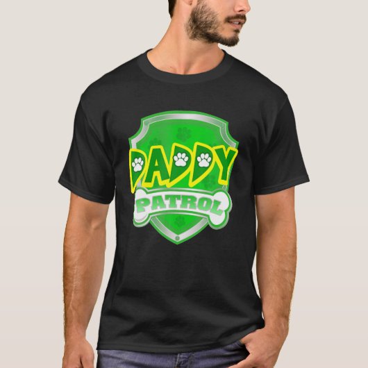 T-shirt Retro Daddy Patrol Vaporware Chiens mignons Aimer (Devant)