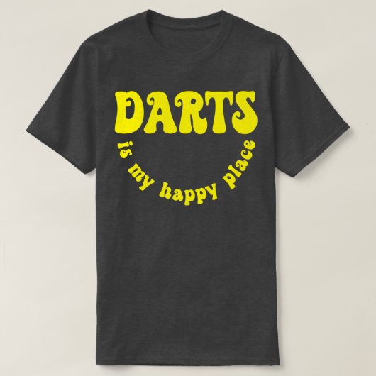 T-shirt Retro Darts Est Mon Joyeux Place Darts Player (Design devant)