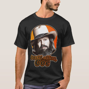 T-shirt Retro David Allan Coe Outlaw Country Music Hommage