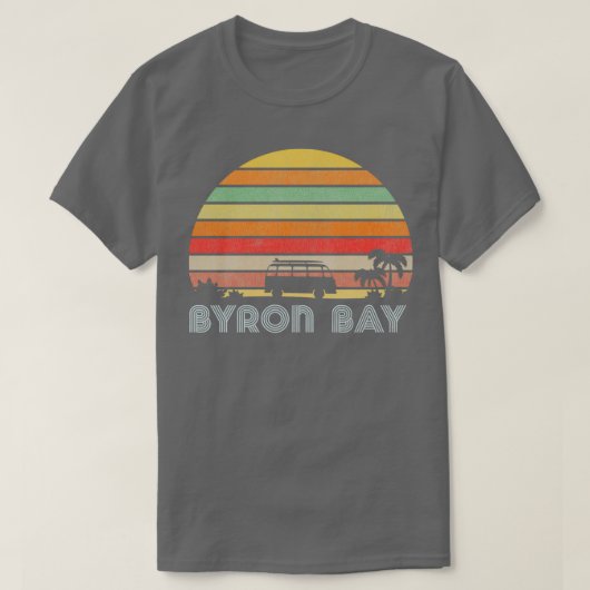 T-shirt Rétro de Byron Bay (Design devant)