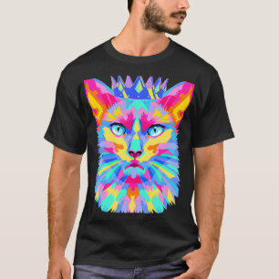 T-shirt Rétro de chat graphique pour amoureux de les chats