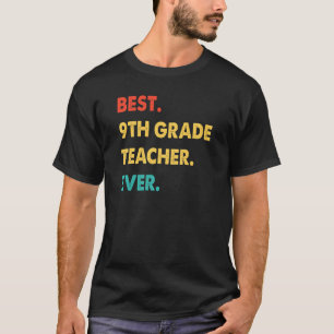 T-shirt Retro de l'enseignant 9e année Meilleur cours de 9