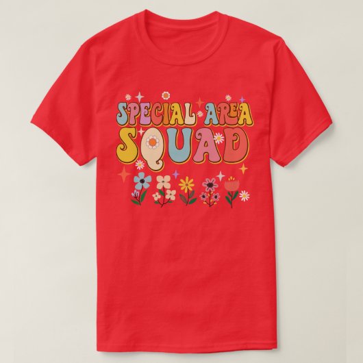 T-shirt Retro de l'enseignant de l'équipe spéciale (Design devant)