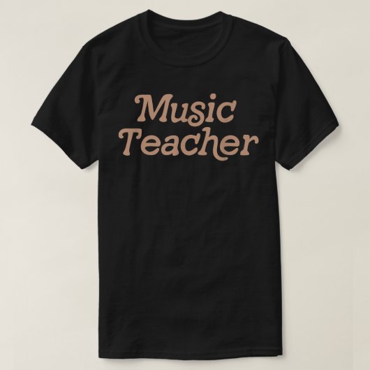 T-shirt Retro de l'enseignant de musique à l'école (Design devant)