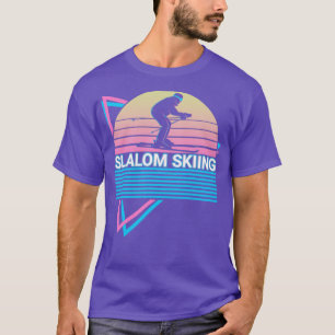 T-shirt Rétro de ski de slalom