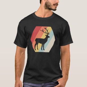 T-shirt Retro Deer Forêt de chasseur Vintage Huage de cerf