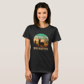 T-shirt Retro Deer Whisperer Teer Deer Hunters Deer Huntin (Devant entier)