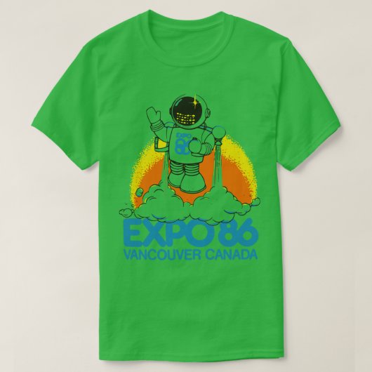 T-shirt Retro Defunct Expo 86 Worlds Fair Vancouver Canada (Design devant)