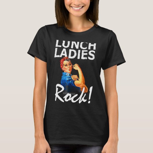 T-shirt Retro Déjeuner Dames Rock Déjeuner Lady Quad Retou (Devant)