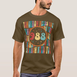 T-shirt Retro Demain A Besoin De Vous Sunshine 988 Santé M