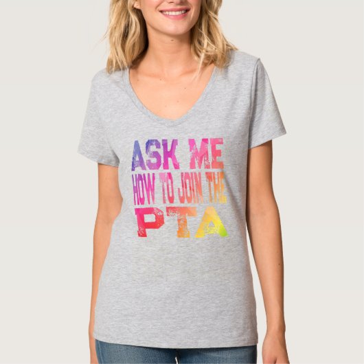 T-shirt Retro Demandez-Moi Comment Rejoindre L'Enseignant (Devant)