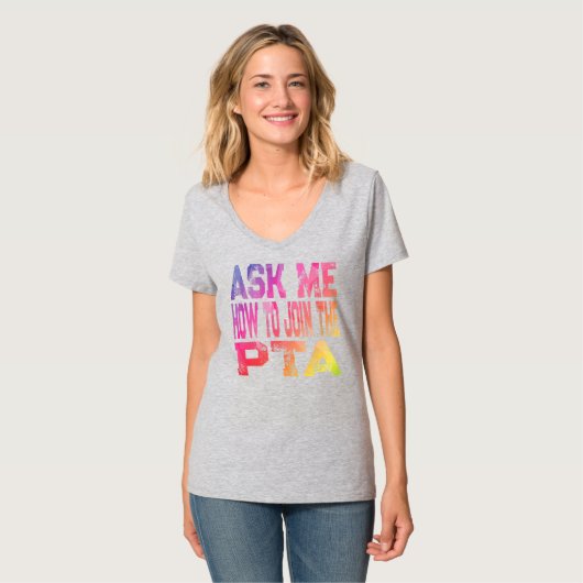 T-shirt Retro Demandez-Moi Comment Rejoindre L'Enseignant (Devant entier)