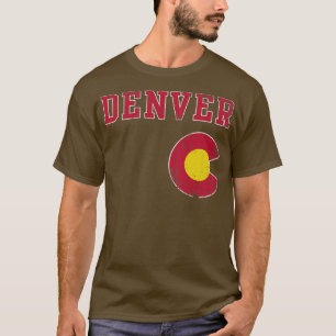 T-shirt Retro Denver Colorado Accueil Amour