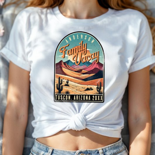 T-shirt Retro Desert Family Vacation ID1134