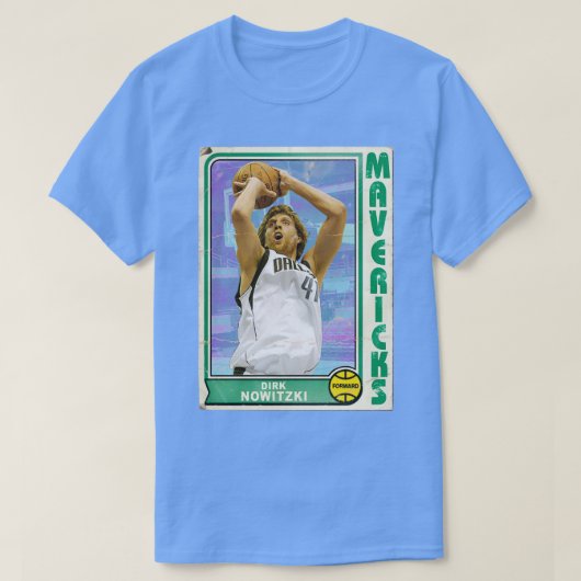 T-shirt Retro Dirk Nowitzki Trading d (Design devant)