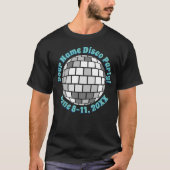 T-shirt Retro Disco Ball PERSONNALISÉ (Devant)