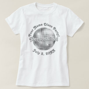T-shirt Retro Disco Ball PERSONNALISÉ