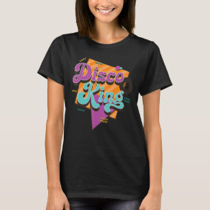 T-shirt Retro Disco King Colorful Correspondance 60's 70's
