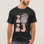 T-shirt Retro Disco Super Bonne année 2023 Family Chri (Devant)