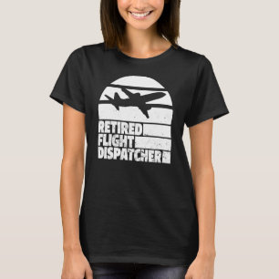 T-shirt Retro Dispatcher Police Retraité Vol Vintage Di