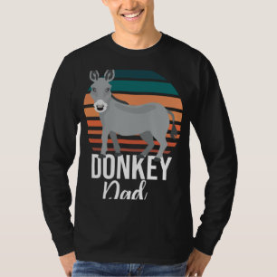 T-shirt Rétro Donkey Papa Donkey Animal Farm