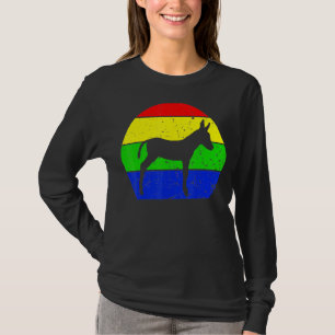 T-shirt Retro Donkey Vintage Donkey Spirit Animal 80s 90s