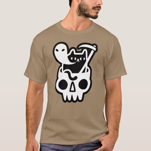 T-shirt Rétro Doom Cat (Devant)