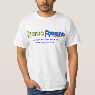 T-shirt Rétro dos de bringin de rebobinage… les années
