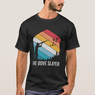 T-shirt Retro Dove Slayer Chasse aux oiseaux pour la retra