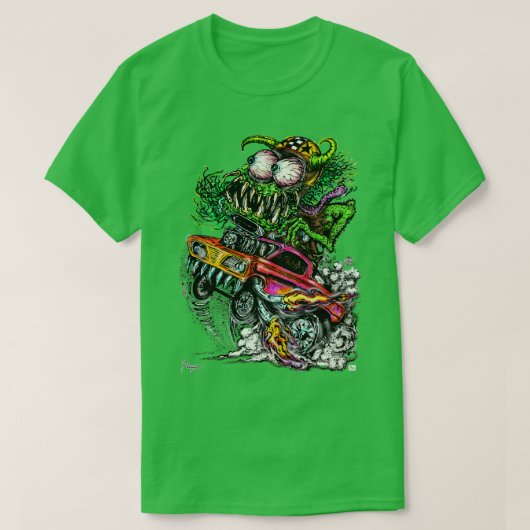 T-shirt Retro Drag Racing Hot Rod gasser (Design devant)