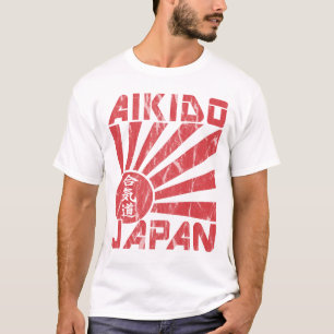 T-Shirt Rétro Drapeau Naval Japon Aikido