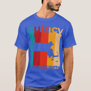 T-shirt Retro du Massachusetts Quincy