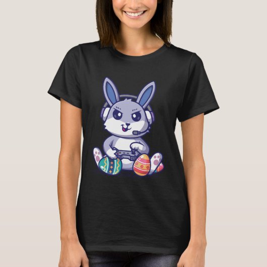T-shirt Retro Easter Video Game Easter Gaming Graphics Hap (Devant)